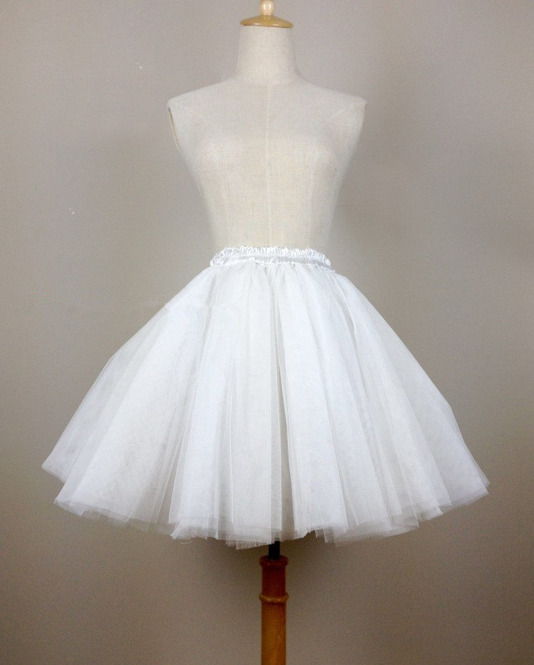 蓬蓬裙半身裙裙撑网纱打底裙