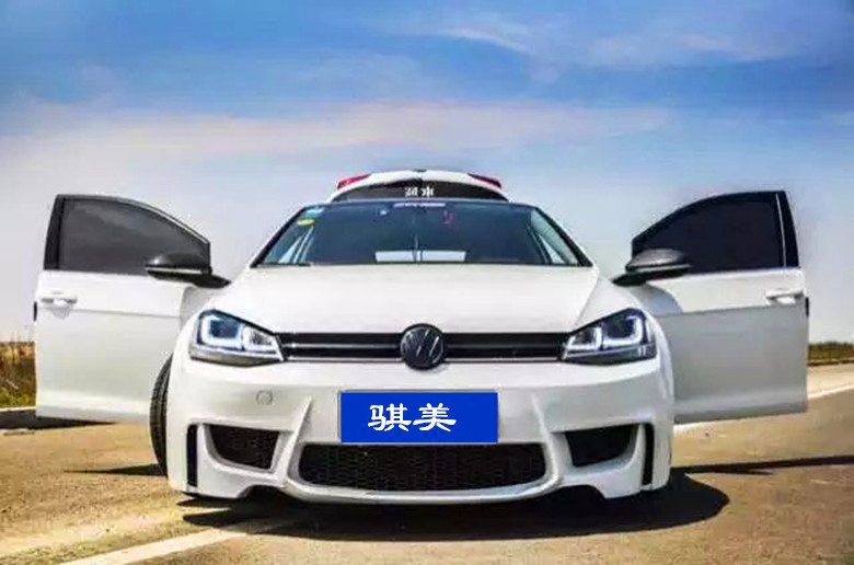 适用于大众高尔夫7改装1M款大包围高7前后保险杠侧裙加装rline