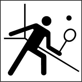 725海报印制展板写真喷绘贴纸387常用标识27羽毛球壁球