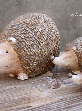 小刺猬儿童房样板间别墅装饰品