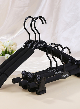 服装店衣架专用儿童软海绵泡沫防滑无痕防肩角家用衣架裤挂裤架撑