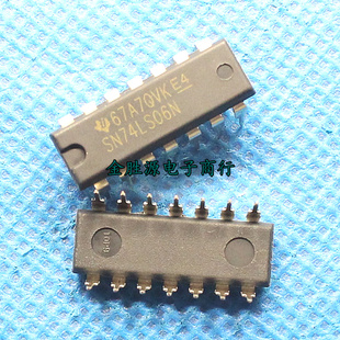 DIP14 全新 反相緩沖驅(qū)動器 SN74LS06N 74LS06 集成電路芯片