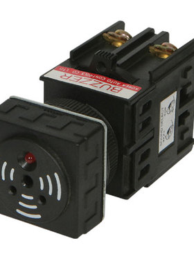 凯昆KACON Φ25mm带灯蜂鸣器 12-24V方形报警器 KB-5BADS