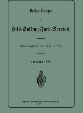 【预订】Verhandlungen Des Hils-Solling-Forst...