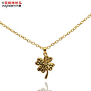 Package mail euro necklace jewelry, gold angel-like four-leaf clovers faded long fashion necklace ladies