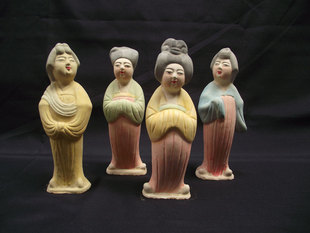 仿古仕女唐三彩陶俑泥俑工艺品摆件文物复制外事出国礼品送老外