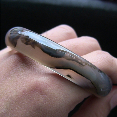 天然巴西无优化精美纹理玛瑙手镯