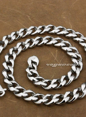 摇滚风钛钢项链包邮