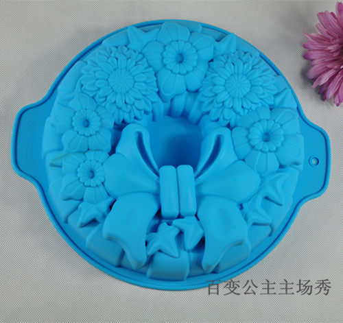 floral silicone cake molds baking pan bakeware 硅胶模具烤盘