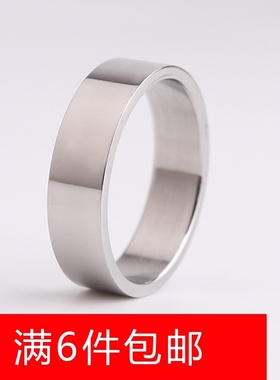 钛钢银色欧美风饰品戒指现货