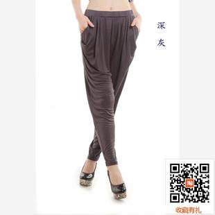 女褲 子 韓版 桑蠶絲重磅真絲針織彈性休閑長褲 哈倫春秋裝 三變錢塘