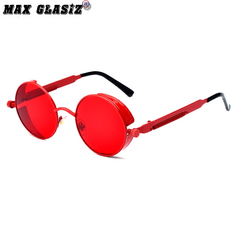 欧美街拍复古太阳镜GD款墨镜蒸汽朋克机车倒角眼镜圆形框原宿正红,ZIPPO/瑞士军刀/眼镜,太阳眼镜,淘宝优惠券,粉丝福利购,淘宝优惠卷