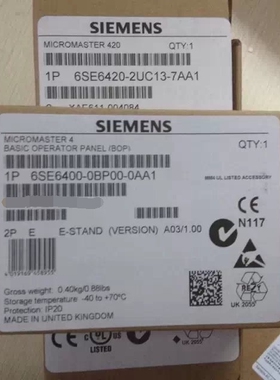 西门子 中文AAOP高级操作面板-420/440 6SE6400-0AP00-0AB0