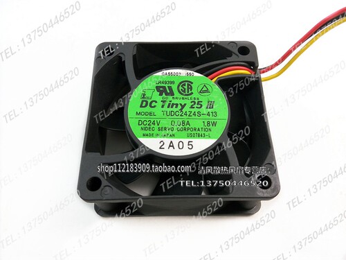 伺服 SERVO TUDC24Z4S 24V 1.8W 6CM/厘米 6025 3线 变频器风扇