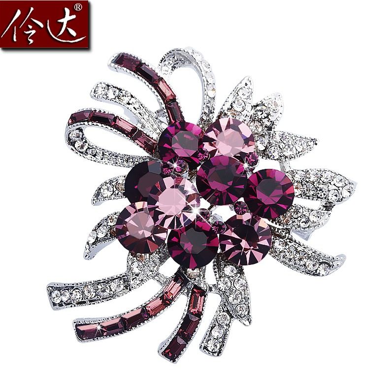Broche femme LINGLADY en Zircon diamant - Ref 1185657 Image 1
