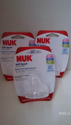 【现货】美国购回NUK 学饮杯替换鸭嘴 防漏硅胶奶嘴 6+ 单个装