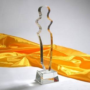 美人奖杯 模特歌唱选美比赛活动 颁奖用品 创意水晶定制 刻字奖品