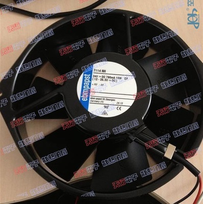 全新德国ebmpapst 7114NH 24V 790MA 19W 150*38全金属耐高温风扇