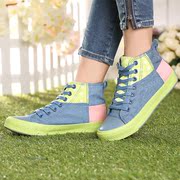 Special offer clearance summer air flat bottom Hi-colour matching female sweet candy-colored canvas casual shoe ball shoes