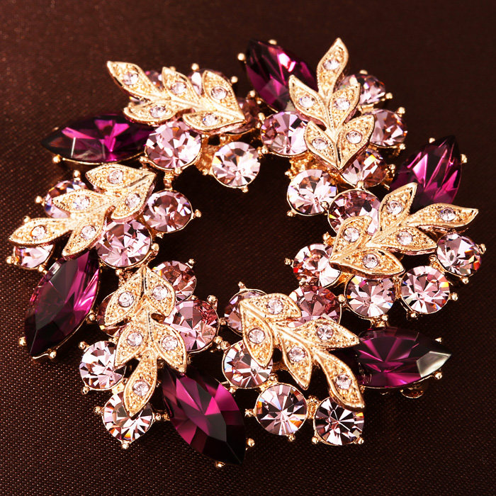 Broche femme en cristal autrichien - Ref 1176176 Image 1