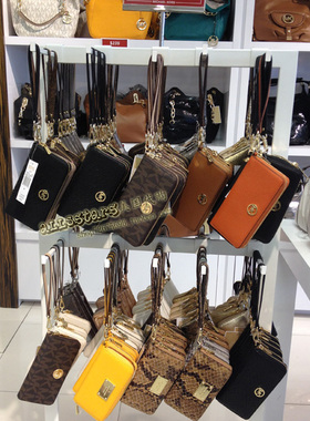 美国MK Michael Kors真皮长款手拿手腕女士手机包钱包 上海现货