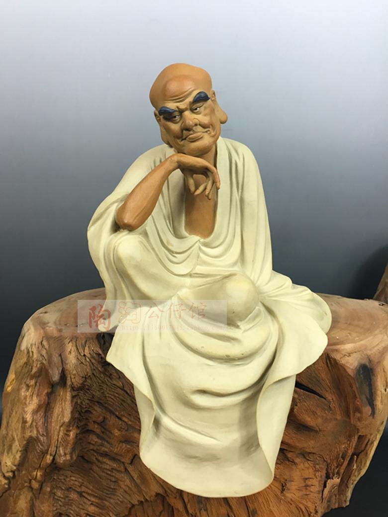 陶瓷工艺品石湾公仔家居装饰品礼品客厅酒柜招财摆件静思罗汉促销
