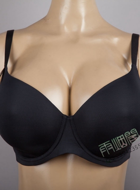 N330简约光面纯色定型簿模杯外贸文胸百搭原单黑色内衣70-90EFG杯