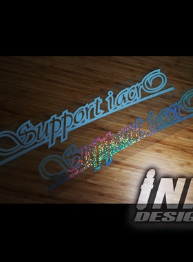 INK墨汁车贴SUPPORT IACRO支持IACRO恐高症改装车挡风玻璃贴纸