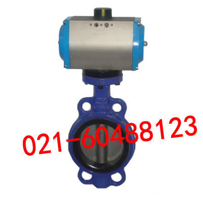 气动蝶阀，D671X对夹式气动蝶阀，DN40 50 65 80 100 125 150 200