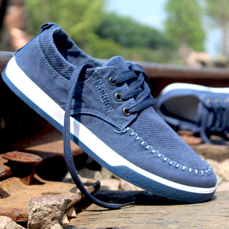 summer Old Beijing cloth shoes ventilation cowboy canvas shoe Korean Edition Frenum Low Spring and autumn season work Cloth shoesin the Men's Shoes, Canvas shoes  category - from Buy2taobao.com to provide professional Taobao agent buy service