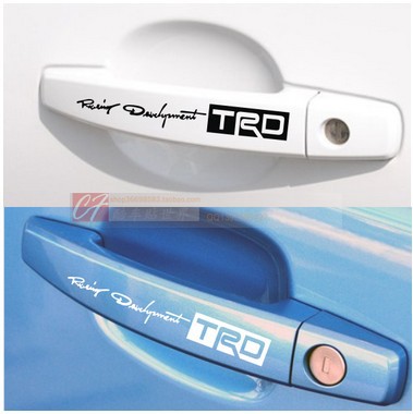 TRD改裝車門拉手貼紙 門把手貼紙 反光車貼 汽車貼紙在類目 汽車/用品/配件/改裝, 汽車外飾品/加裝裝潢/防護, 汽車外飾品, 汽車裝飾貼中 - 來自Buy2taobao.com提供專業的淘寶代購服務