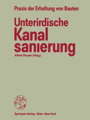 【预订】Unterirdische Kanalsanierung