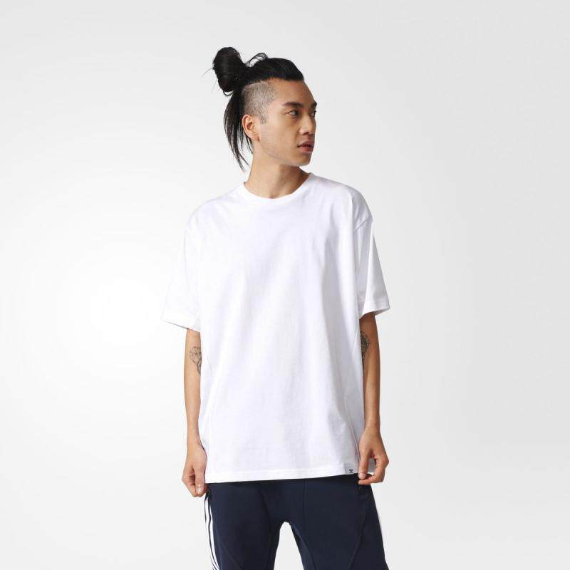Adidas/阿迪达斯T恤男短袖夏宽松圆领净版纯色美国直邮BQ3054