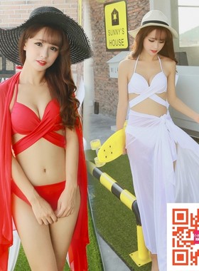 黑色红色白色纯色批纱海滩沙滩裙
