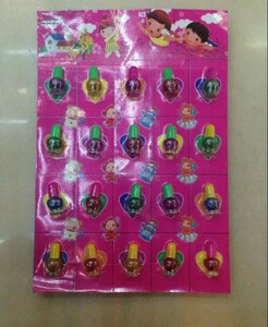 儿童女孩彩色瓶子指甲油 化妆学校周边流行小玩具幼儿园微商礼品