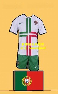 m世界杯英超足球联赛球队队服和国旗 葡萄牙足球队国家队模型