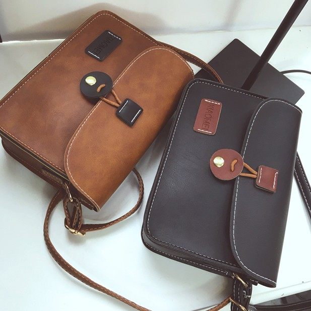 英伦复古邮差包日韩版女包学院风简约百搭学生方包单肩斜挎包小包|msdalam kategori Beg kulit/wanita/beg lelaki, beg Ms. - dari Buy2taobao.com untuk memberikan perkhidmatan ejen Taobao profesional membeli