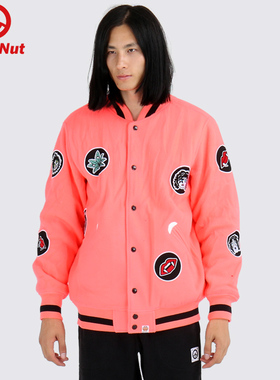 DEVIL NUT潮牌 恶魔情侣  摇粒绒夹克休闲 男款 棉服 主 AFV