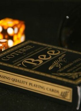 默默纸牌Coterie Bee playingcard精英圈蜜蜂美国原装扑克牌