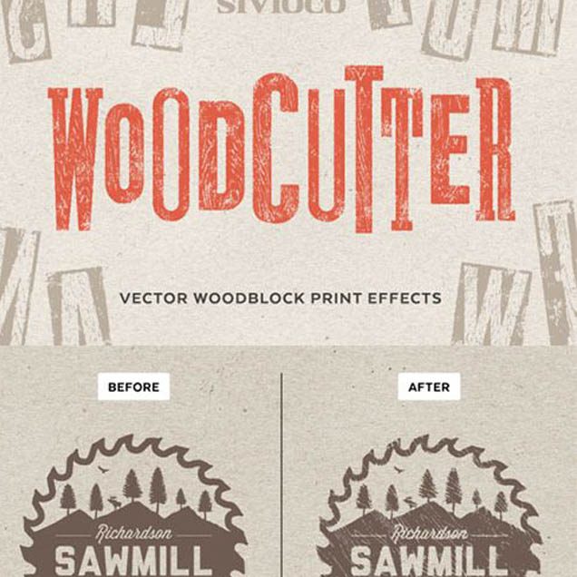 A2809矢量木纹纹理动作集AIA格式插件 AI设计素材