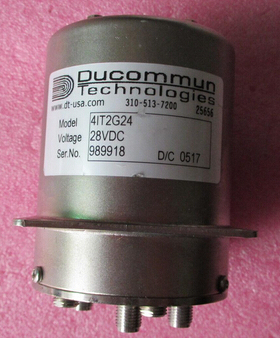 ducommun 4IT2G24 SP4T DC-18GHz 450W 28V SMA射频微波同轴开关