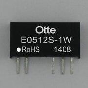 Otte DCDC隔离电源模块 5V转正负12V 输出1W E0512S-1W厂家热销中