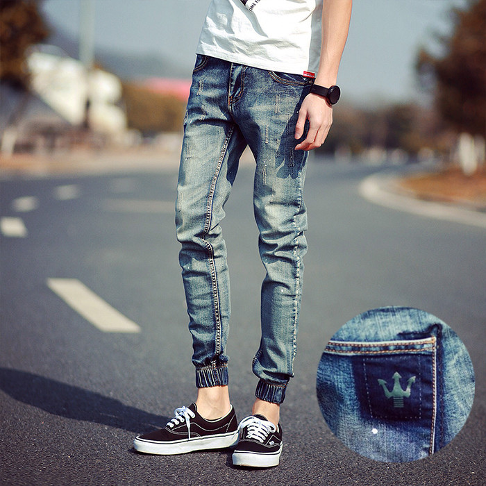 Jeans pour adolescent pieds Slim pour Quatre saisons - Ref 1469439 Image 1