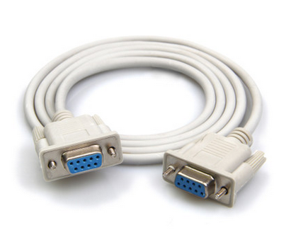 DB9母对母连接线 9孔对9孔对接线 直通线 com口线 串口线 1.5米