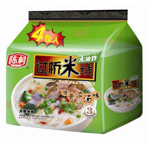 【天猫超市】陈村方便面猪骨浓汤米线108g*4包 非油炸特产小吃