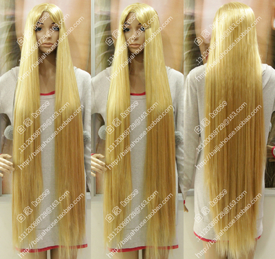 中分金色动漫cosplay风长直发