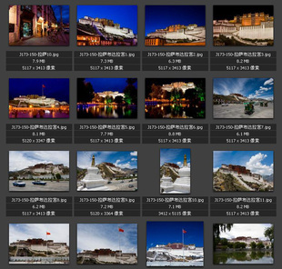 可可西里 拉萨布达拉宫 大昭寺 哲蚌寺 纳木错 青藏风光 图片图库