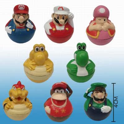 超级玛丽马里奥摆件扭蛋玩偶公仔