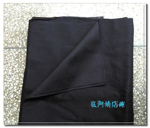 店长推荐老式薄款 黑色平纹布料 乌平布 涤卡面料 中国风