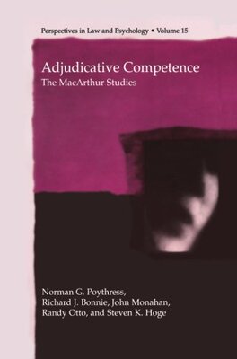 【预售】Adjudicative Competence: The MacArthur Studies